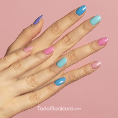 acrilico uñas color pastel